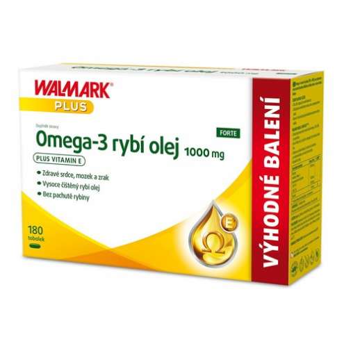 Walmark Omega-3 - Омега 3 рыбий жир 1000 мг, 180 капсул
